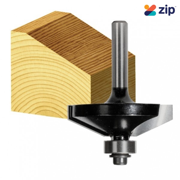 Carb-I-Tool T 8165 B 1/2 - 12.7 mm (1/2”) Shank 65 Degree Chamfering Router Bit w/ Ball Bearing Guide